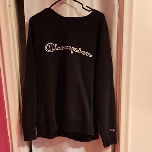 Champion Black Crewneck Sweatshirt